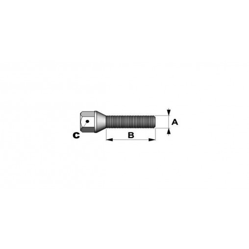 Vis Conique 14x150mm longueur 26mm tête 17mm