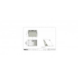 Repose pieds co-pilote inclinable OBP en aluminium Repose pieds co-pilote inclinable OBP en aluminium