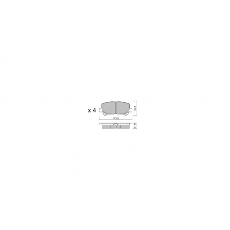Plaquettes de frein GT2i Club Arrière pour TOYOTA Granvia II (_H3_) EV 218cv 2019-05-01-