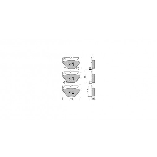 Plaquettes de frein GT2i Club Arrière pour TOYOTA Prius II Sedan(_W1_) 2.2 Turbo Essex Limited S4 214cv 2000-05-01-2004-01-01 Plaquettes de frein GT2i Club Arrière pour TOYOTA Prius II Sedan(_W1_) 2.2 Turbo Essex Limited S4 214cv 2000-05-01-2004-01-01