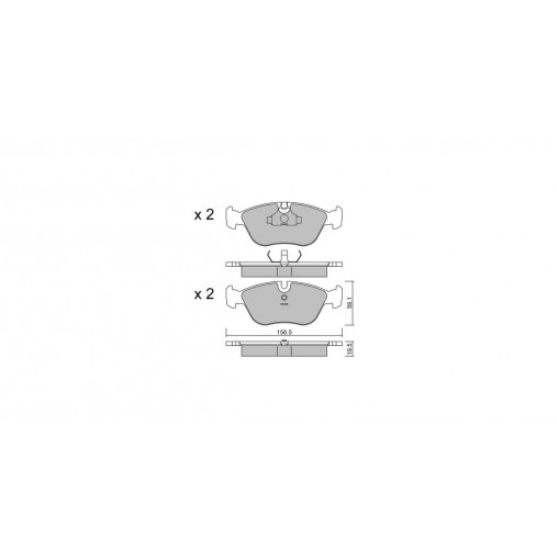 Plaquettes de frein GT2i Club Avant pour VOLVO 850 SW (855) 2.3 AWD 266cv 1992-08-01-1997-10-01