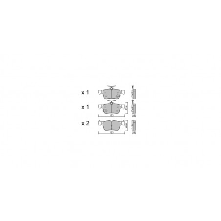 Plaquettes de frein GT2i Club Arrière pour FORD Kuga II (DM2) / Escape 2.0 4x4 244cv 2012-07-01-