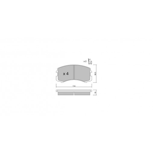 Plaquettes de frein GT2i Club Avant pour MITSUBISHI Mirage V Hatchback (CJ_A) 1.8 4WD 207cv 1995-09-01-2003-07-01 Plaquettes de frein GT2i Club Avant pour MITSUBISHI Mirage V Hatchback (CJ_A) 1.8 4WD 207cv 1995-09-01-2003-07-01