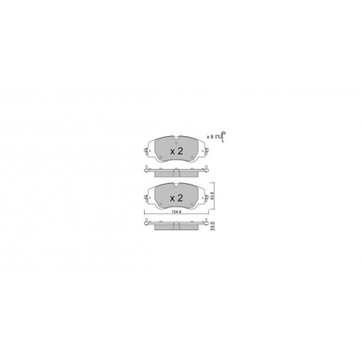 Plaquettes de frein GT2i Club Avant pour ALFA ROMEO Junior Electric 240 241cv 2024-04-01-