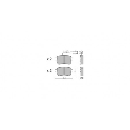 Plaquettes de frein GT2i Club Arrière pour ALFA ROMEO Giulietta III (940_) 2.0 JTDM 170cv 2010-04-01-2020-12-01