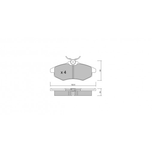 Plaquettes de frein GT2i Club Avant pour CITROEN C2 (JM_) 1.4 16V 89cv 2003-07-01-2012-09-01
