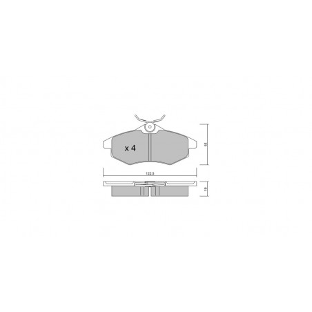 Plaquettes de frein GT2i Club Avant pour CITROEN C2 (JM_) 1.4 16V 89cv 2003-07-01-2012-09-01