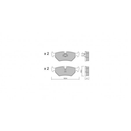Plaquettes de frein GT2i Club Arrière pour JAGUAR XJ II (XJ40, XJ81) 4.0 364cv 1986-10-01-1994-11-01