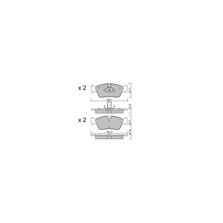 Plaquettes de frein GT2i Club Avant pour BMW Z3 (E36) 1.8i, 2.0i, 2.2i, 2.8i, 3.0i V6 1996-03 - Etriers de frein Ate