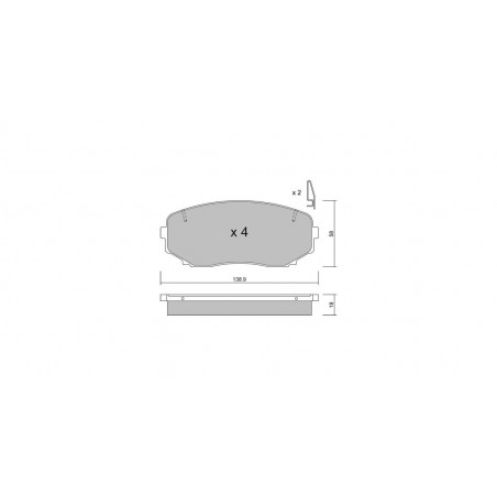 Plaquettes de frein GT2i Club Avant pour MAZDA CX-9 I (TB) 3.7 AWD 278cv 2006-09-01-