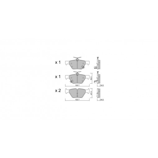 Plaquettes de frein GT2i Club Arrière pour SUBARU Levorg 2.0 AWD 301cv 2015-03-01-