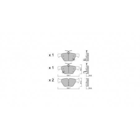 Plaquettes de frein GT2i Club Arrière pour SUBARU Levorg 2.0 AWD 301cv 2015-03-01-