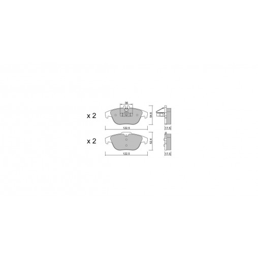 Plaquettes de frein GT2i Club Arrière pour MERCEDES Classe C III (W204) C350 4-matic 306cv 2007-01-01-2014-07-01 Plaquettes de frein GT2i Club Arrière pour MERCEDES Classe C III (W204) C350 4-matic 306cv 2007-01-01-2014-07-01
