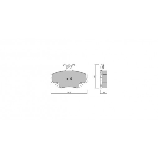 Plaquettes de frein GT2i Club Avant pour RENAULT Clio I 1.8i 16V, 2.0i 16V Williams 1990-98 - Etriers de frein Girling Plaquettes de frein GT2i Club Avant pour RENAULT Clio I 1.8i 16V, 2.0i 16V Williams 1990-98 - Etriers de frein Girling