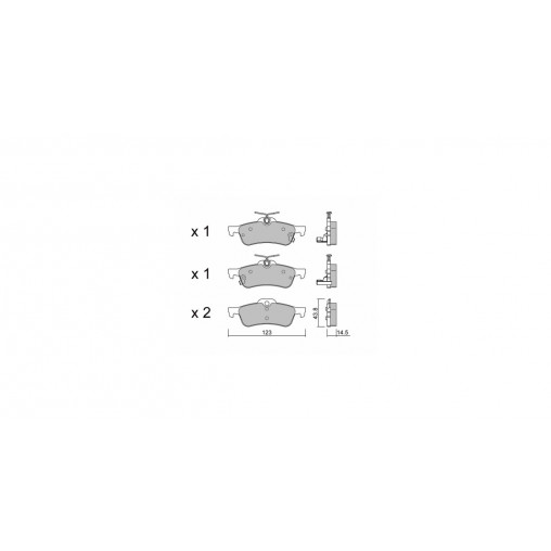 Plaquettes de frein GT2i Club Arrière pour TOYOTA Yaris III (_P13_)/ Vitz 1.6 i-DTEC (FK3) 120cv 2010-12-01-