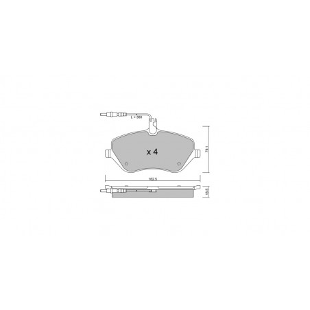 Plaquettes de frein GT2i Club Avant pour PEUGEOT 407 (6D_) 3.0 211cv 2004-03-01-