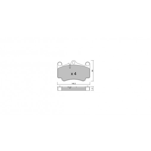 Plaquettes de frein GT2i Club Avant pour PORSCHE 911 (996) 3.6 Carrera 4S 1998-05 - Etriers de frein Brembo
