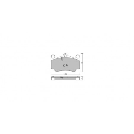 Plaquettes de frein GT2i Club Avant pour PORSCHE 911 (996) 3.6 Carrera 4S 1998-05 - Etriers de frein Brembo