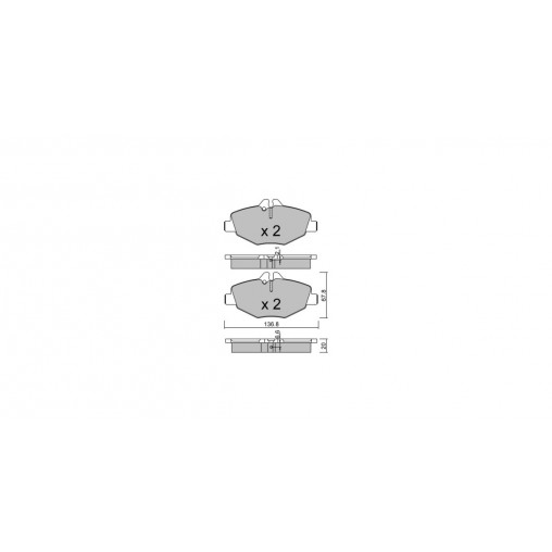 Plaquettes de frein GT2i Club Avant pour MERCEDES BENZ Classe E III T-Model (S211) E 350 CGI 293cv 2003-03-01-2009-07-01