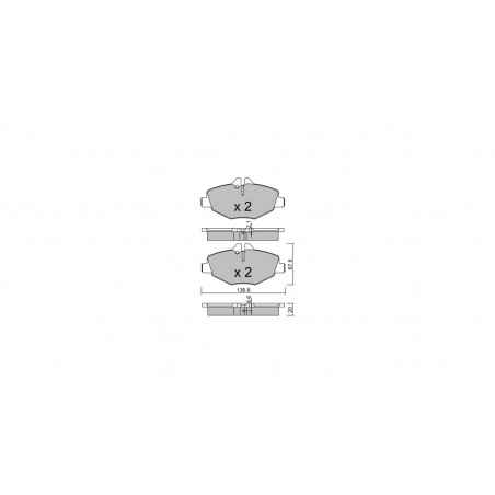 Plaquettes de frein GT2i Club Avant pour MERCEDES BENZ Classe E III T-Model (S211) E 350 CGI 293cv 2003-03-01-2009-07-01