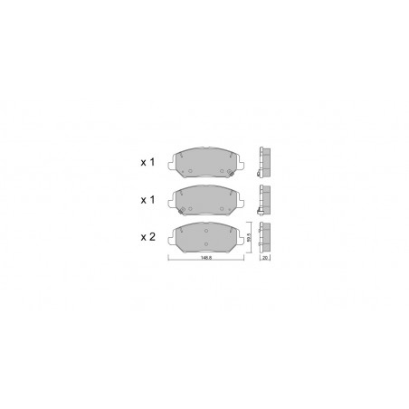 Plaquettes de frein GT2i Club Avant pour HYUNDAI Veloster II (JS) 2.0 T-GDi 275cv 2018-01-01-