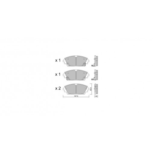 Plaquettes de frein GT2i Club Avant pour MAZDA 3 IV Hatchback (BP) / Axela M Hybrid AWD 180cv 2018-11-01-