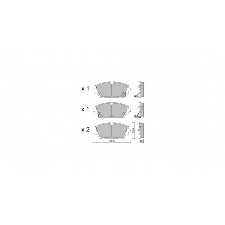Plaquettes de frein GT2i Club Avant pour MAZDA 3 IV Hatchback (BP) / Axela M Hybrid AWD 180cv 2018-11-01-