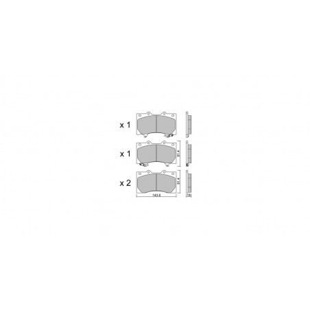Plaquettes de frein GT2i Club Avant pour NISSAN Patrol VI (Y62) 5.6 NISMO 429cv 2010-04-01-