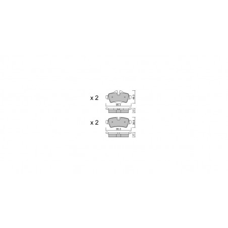 Plaquettes de frein GT2i Club Arrière pour MINI Mini (R56-R59) 1.4i 16V, 1.6i 16V, 1.6D, 2.0D/SD 07-15 - Etriers de frein Trw