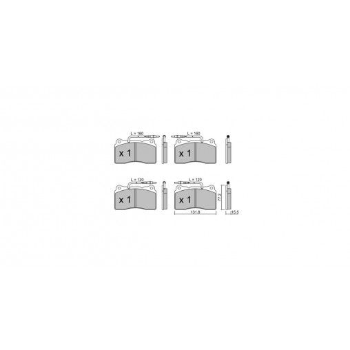 Plaquettes de frein GT2i Club Avant pour PEUGEOT 807 (E) 3.2 JTS 241cv 2002-06-01-