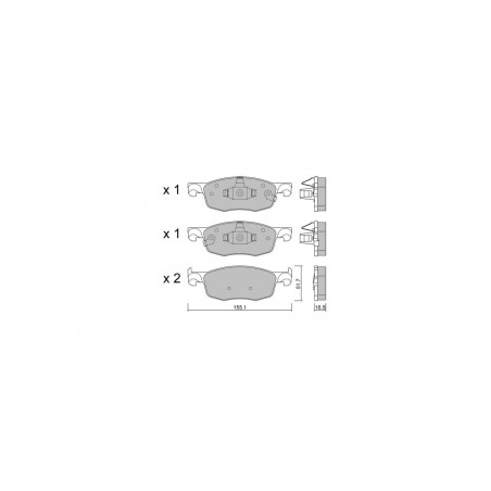 Plaquettes de frein GT2i Club Avant pour TOYOTA Yaris V (_P21_, _PA1_, _PH1_) 2.0 D 187cv 2020-02-01-