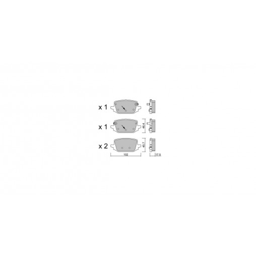 Plaquettes de frein GT2i Club Arrière pour NISSAN Qashqai III (J12) 1.5 VC-T 191cv 2021-04-01-