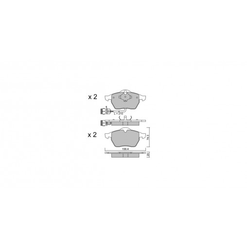 Plaquettes de frein GT2i Club Avant pour AUDI A6 I (4A2, C4) 2.8 quattro 194cv 1994-06-01-1997-10-01