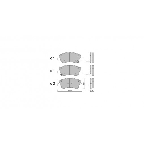 Plaquettes de frein GT2i Club Avant pour KIA Stonic (YB) 2.0 T-GDi 256cv 2017-07-01-