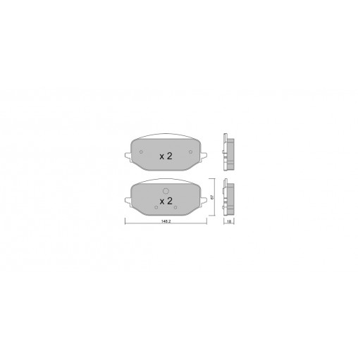 Plaquettes de frein GT2i Club Avant pour DS DS7 (J4_, JC_) E/TENSE 4x4 300 (J45GBU) 300cv 2022-09-01-