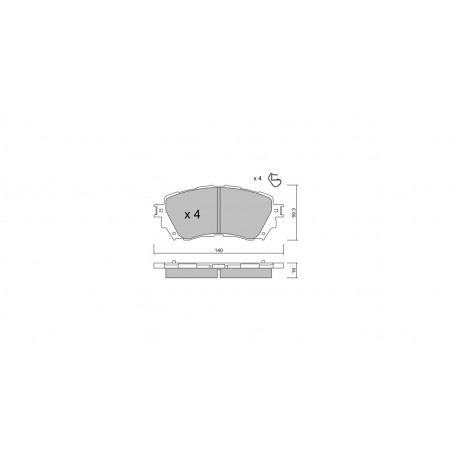 Plaquettes de frein GT2i Club Avant pour MAZDA 6 III SW (GJ, GL) / Atenza 2.5 232cv 2012-08-01-