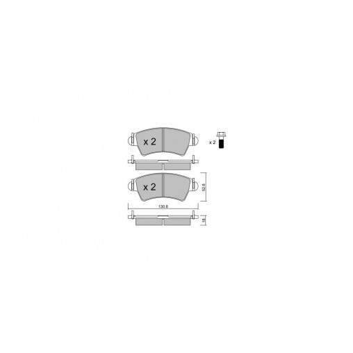 Plaquettes de frein GT2i Club Avant pour PEUGEOT 206 CC (2D) 2.0 S16 136cv 2000-09-01-2008-12-01