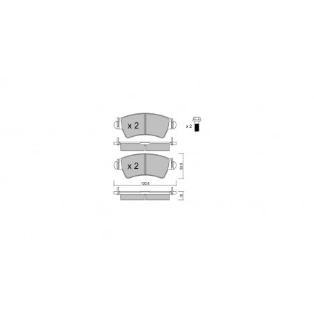 Plaquettes de frein GT2i Club Avant pour PEUGEOT 206 CC (2D) 2.0 S16 136cv 2000-09-01-2008-12-01