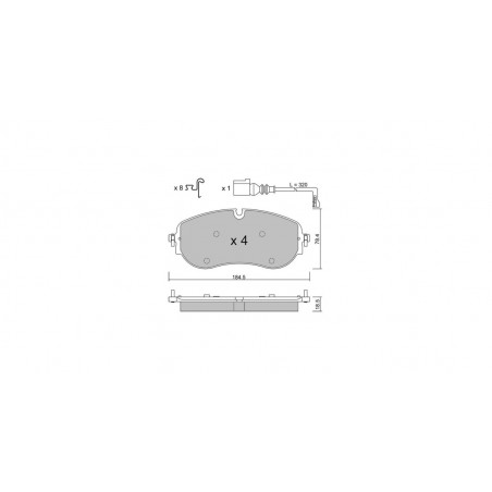 Plaquettes de frein GT2i Club Avant pour VOLKSWAGEN ID.5 (E39) GTX 4motion 340cv 2021-07-01-