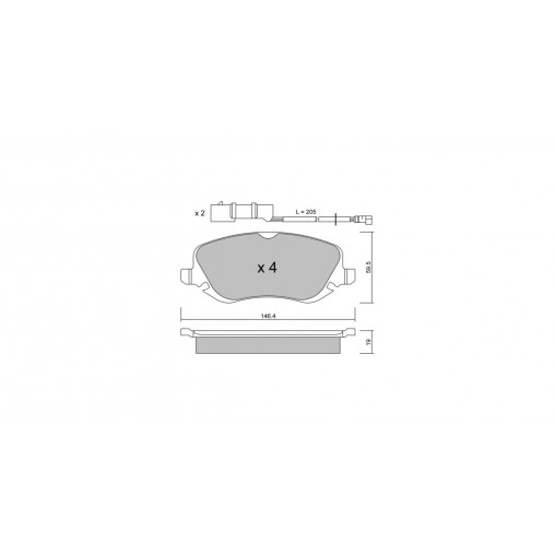 Plaquettes de frein GT2i Club Avant pour LANCIA Thesis (841_) 3.2 V6 230cv 2002-07-01-2009-07-01
