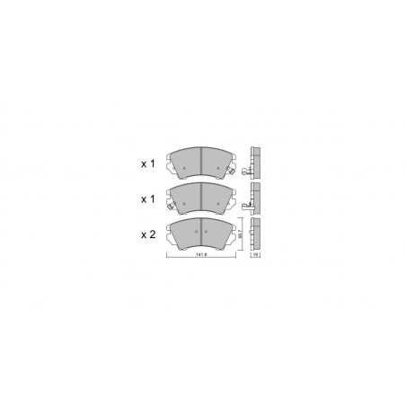 Plaquettes de frein GT2i Club Avant pour MG Marvel R EV 289cv 2021-02-01-