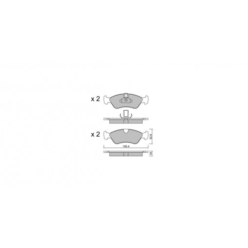 Plaquettes de frein GT2i Club Avant pour OPEL Calibra 2.0i, 2.0i 16V 1989-98 - Etriers de frein Ate Plaquettes de frein GT2i Club Avant pour OPEL Calibra 2.0i, 2.0i 16V 1989-98 - Etriers de frein Ate