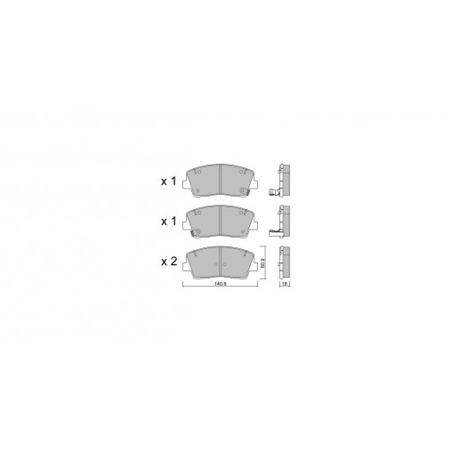 Plaquettes de frein GT2i Club Avant pour KIA Stinger (CK) 2.2 CRDi VGT 4WD 203cv 2017-06-01- Plaquettes de frein GT2i Club Avant pour KIA Stinger (CK) 2.2 CRDi VGT 4WD 203cv 2017-06-01-