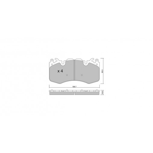 Plaquettes de frein GT2i Club Avant pour LAND ROVER Range Rover Sport II (L494) 5.0 4x4 576cv 2013-04-01-