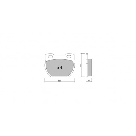 Plaquettes de frein GT2i Club Arrière pour LAND ROVER Defender I SW (L316) 2.8 4x4 191cv 1990-08-01-2016-02-01