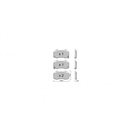 Plaquettes de frein GT2i Club Avant pour OPEL Corsa E (X15) 3.2 251cv 2014-09-01-