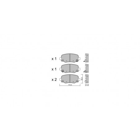 Plaquettes de frein GT2i Club Arrière pour ALFA ROMEO Tonale (965_) 2.0 268cv 2022-03-01-