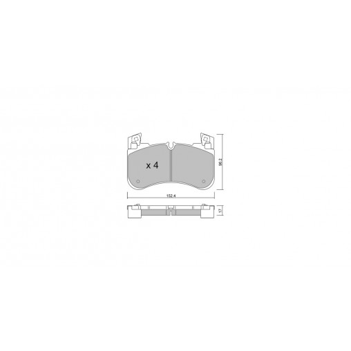Plaquettes de frein GT2i Club Avant pour LAND ROVER Range Rover IV (L405) 2.0 PHEV 4x4 404cv 2012-08-01-