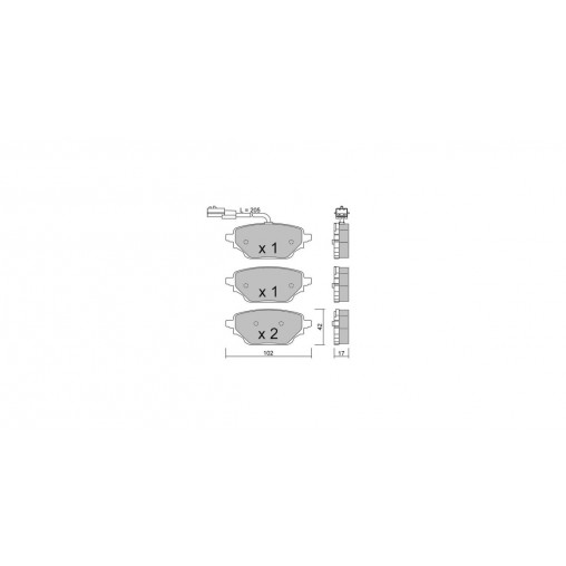 Plaquettes de frein GT2i Club Arrière pour MERCEDES BENZ Citan II Tourer (W420) TCe 130 (KJMB) 131cv 2021-09-01-