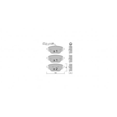 Plaquettes de frein GT2i Club Arrière pour MERCEDES BENZ Citan II Tourer (W420) TCe 130 (KJMB) 131cv 2021-09-01-